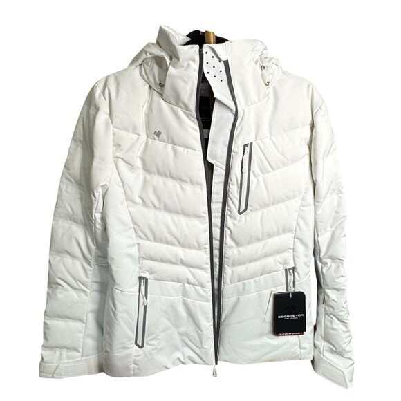Obermeyer Womens Standard Cosima Down Jacket, White, 8 NWT MSRP $329 - Picture 2 of 12